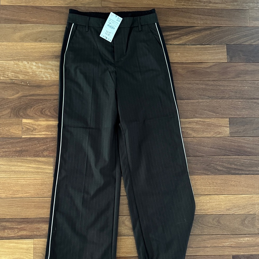 Zara brown Pinstripe Pants